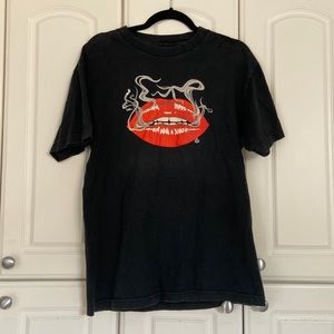 Distressed Vintage Black Graphic Tee